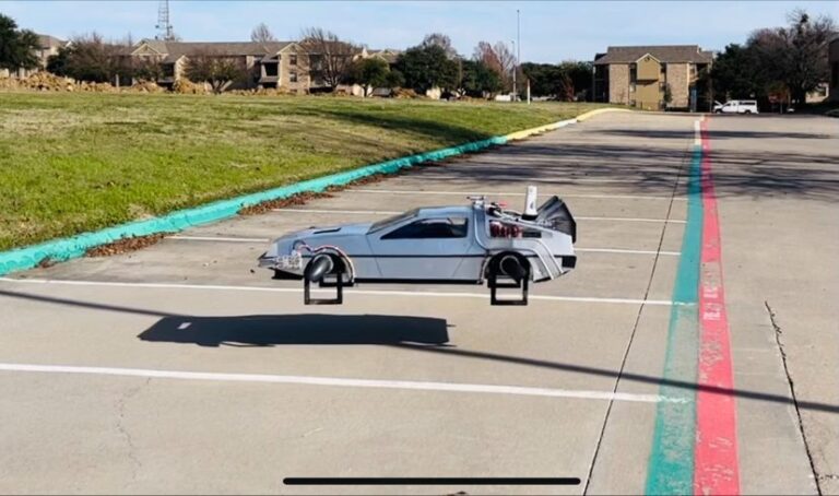 DeLorean Time-Machine powered by the JetQuad platform.